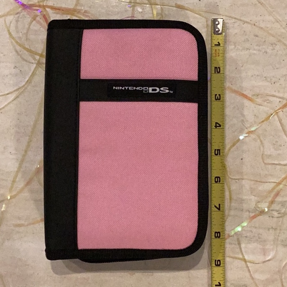 Nintendo DS Carrying Case For DS Lite Console & Cartridges Pink Vintage Carry - Picture 6 of 9